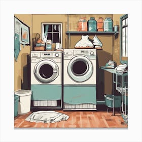 Laundry Room Art Print Canvas Print