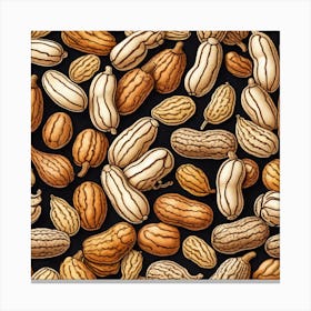 Peanuts Seamless Pattern 6 Canvas Print