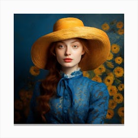 Portrait Of A Young Woman 2 Canvas Print