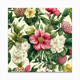 Floral Pattern Art 4 Canvas Print