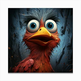 Bird With Big Eyes 2 Canvas Print