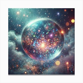 Crystal Ball In Space 1 Canvas Print