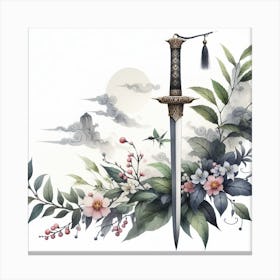 Jian Sword, China 4 Canvas Print