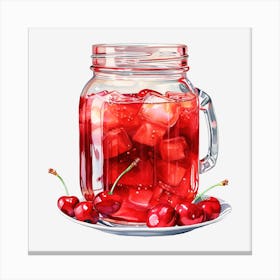 Cherry Iced Tea 5 Canvas Print