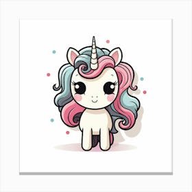 Cute Unicorn 21 Canvas Print