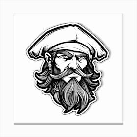 Pirate Mascot Canvas Print