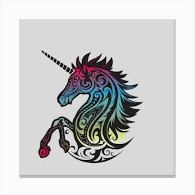 Unicorn Tattoo Canvas Print