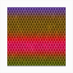 Yellow Green, Red, Orange, Blue Background Canvas Print