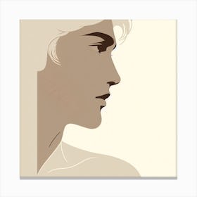 Profile Of A Woman Canvas Print