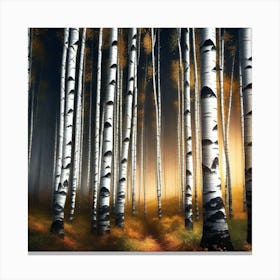 Birch Forest 114 Canvas Print