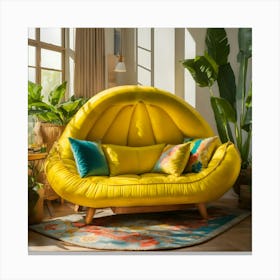 Shell Sofa Canvas Print