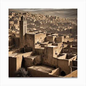 Old Moroccan City Canvas Print