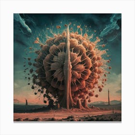 Ethereal Desert Bloom Canvas Print