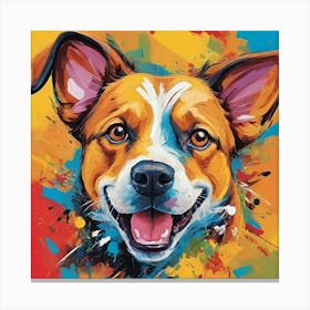 Dog Painting Canvas Print