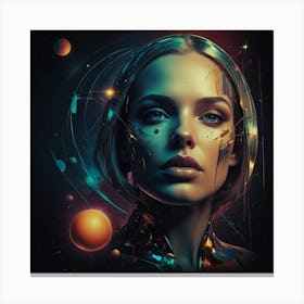 Futuristic Woman 1 Canvas Print