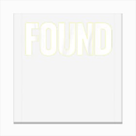 Funny Found And Lost Men Couple Diy Costume Halloween Party Canvas Print