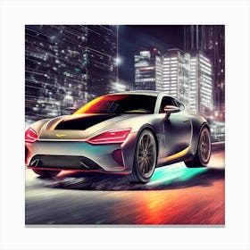Futuristic Sports Car 1 Canvas Print