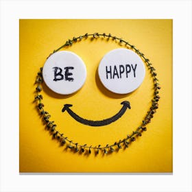 Be Happy 2 Canvas Print