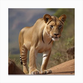 Lioness Canvas Print