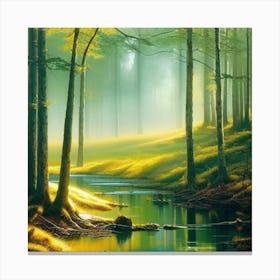 River In The Forest 2 Canvas Print