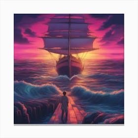 Pirate ship Canvas Print