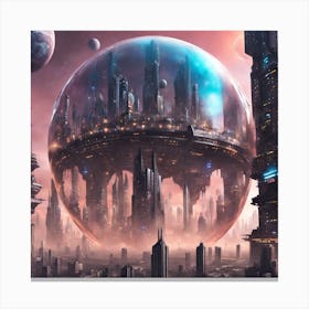 Futuristic City 2 Canvas Print