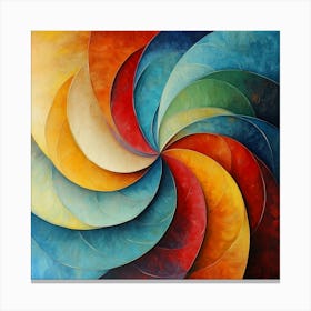 Abstract Spiral Painting Art Canvas Print