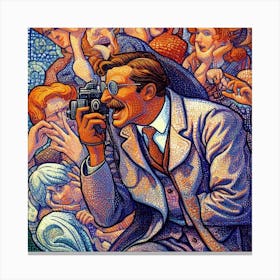 Person Filming Canvas Print