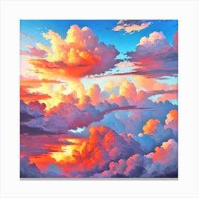 Sunset Clouds Canvas Print
