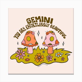 Gemini Caterpillars Canvas Print