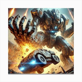 Sci Fi Crushing Grip 1024x1024 Canvas Print