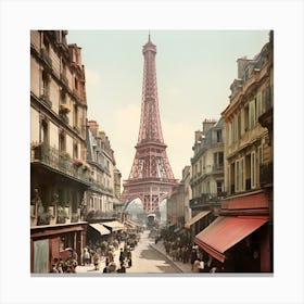 Paris Street Scene Canvas Print