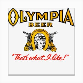 Olympia Beer Canvas Print