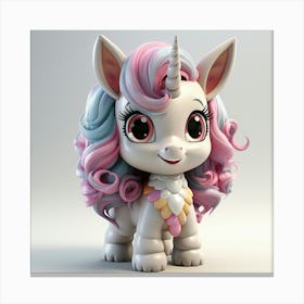 Little Unicorn 17 Canvas Print