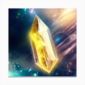 Golden Crystal Canvas Print