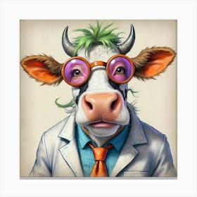 Doctor Cow 1 Canvas Print