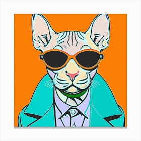 Mafia Cat Canvas Print