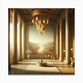 Neoclassical Interior Canvas Print