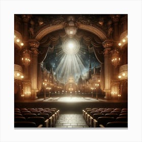 Theatre At Night Canvas Print