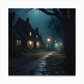 Spooky House Canvas Print