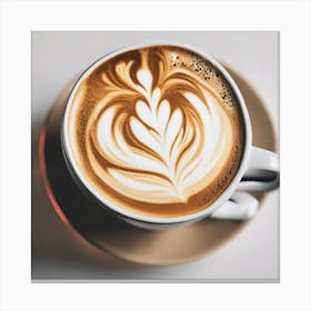 Latte Art Canvas Print