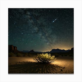 Night In The Desert Canvas Print