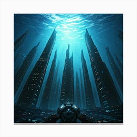 Futuristic City Canvas Print