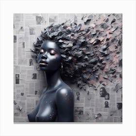 'Black Woman' Canvas Print