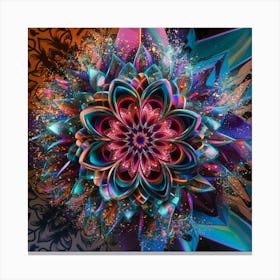 Psychedelic Flower 5 Canvas Print