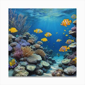 Coral Reef: Nature’s Color Palette Coral Reef Canvas Print