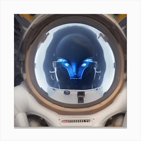 Humanoid astronaut Canvas Print