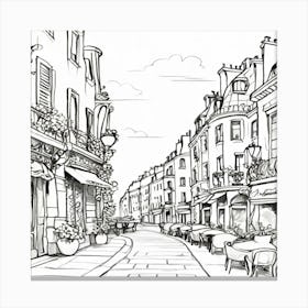 Paris Street Canvas Print