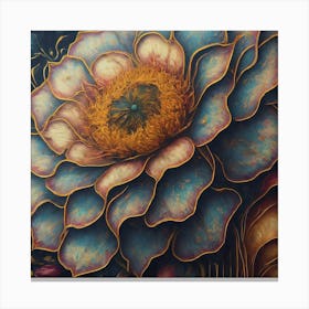 'Blue Flower' Canvas Print