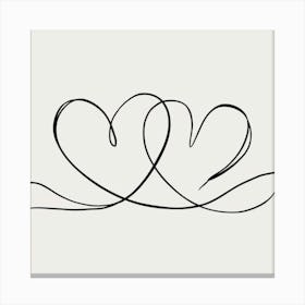 Love Hearts Canvas Print